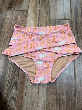Kortni Jeane Zoo Animals Tied Up Front Swimsuit Bottoms